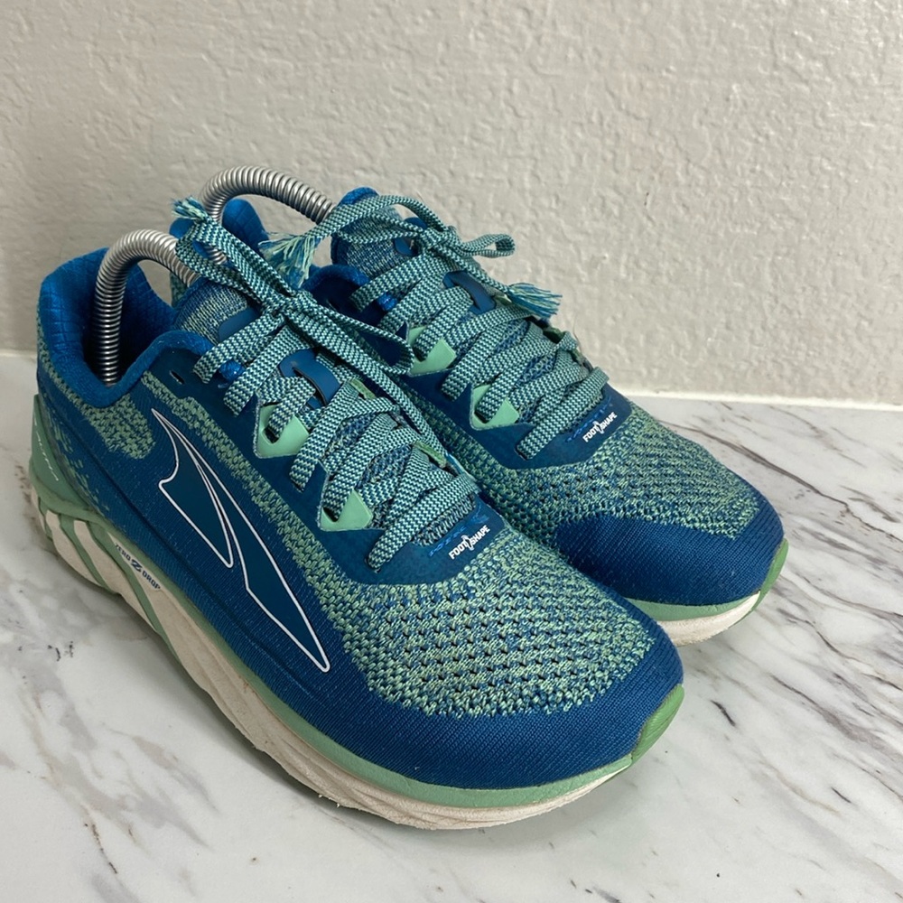 Altra Torin 4 Plush Womens Sz 6 Shoes Sneakers Blue Green ALW1937K004 Running